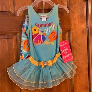 New Krazylegs Loud by Design Girl Dress&Shirts 24m